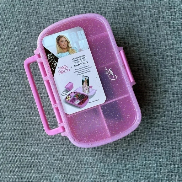 Paris Hilton Light Pink Version Bento Snack Box Lunchbox & Gift With Purchase - Picture 3 of 12
